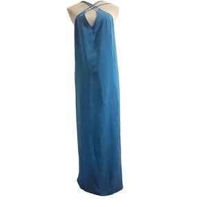 Yumi Kim Maxi Royal Blue Strappy Dress Size Small (Small FLAW)